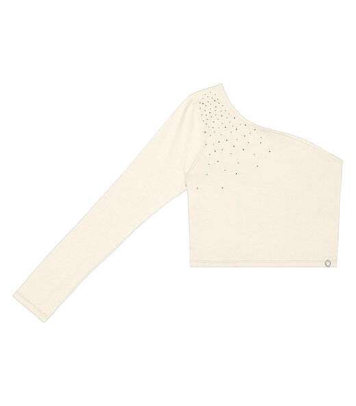 Blusa Juvenil Feminina Um Ombro Só Minty Bege