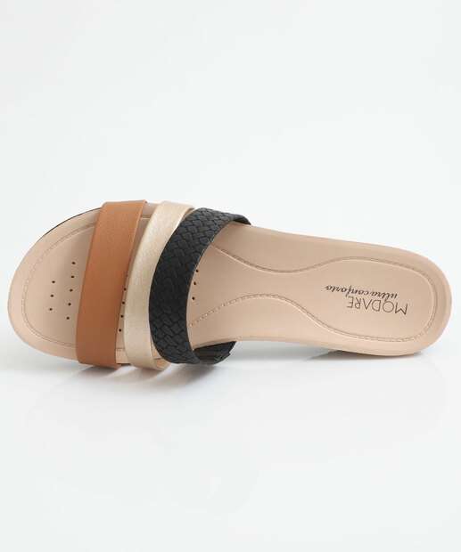 Rasteirinha Feminina Conforto Modare Preto