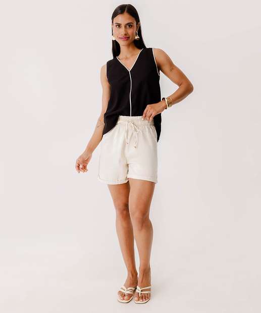 Image_Short Feminino Sarja Clochard Cintura Alta Marisa