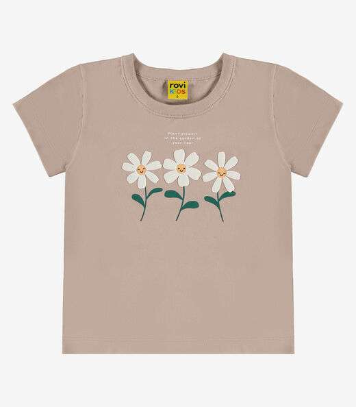 Image_Blusa Feminina Infantil Manga Curta Rovi Kids Marrom