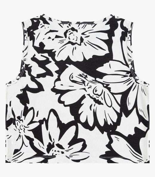 Regata Feminina Estampada Infinita Cor Preto