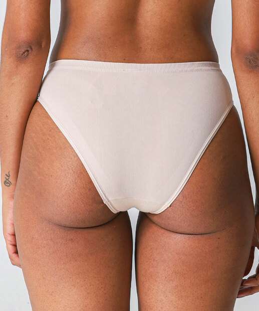 Kit 2 Calcinhas Sem Costura Cintura Alta Preto