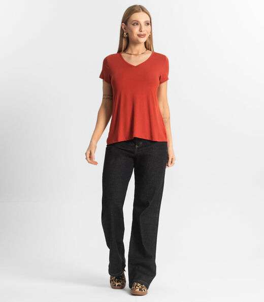 Blusa Feminina Básica Select Laranja