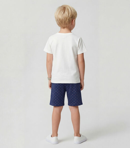 Conjunto Infantil Camiseta Com Bermuda Select Azul Marinho