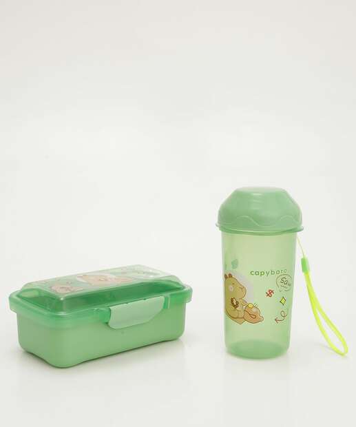  Kit 2 Peças Infantil Organizador Estampado Marisa