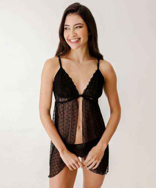 Image_Camisola Sensual Tule Corações Renda Marisa