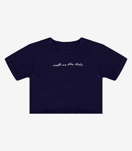 Blusa Feminina em Molecotton Viscose Infinita Cor Azul