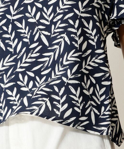 Blusa Feminina Estampa Folhas Manga Curta Marisa