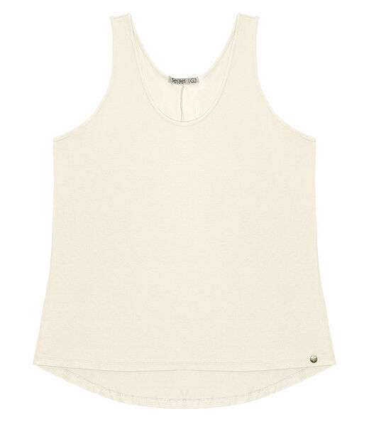 Regata Feminina Plus Size Secret Glam Bege