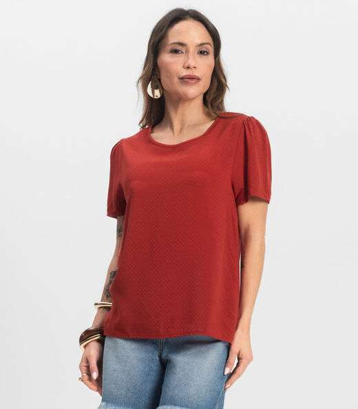 Image_Blusa Feminina Em Viscose Infinita Cor Laranja