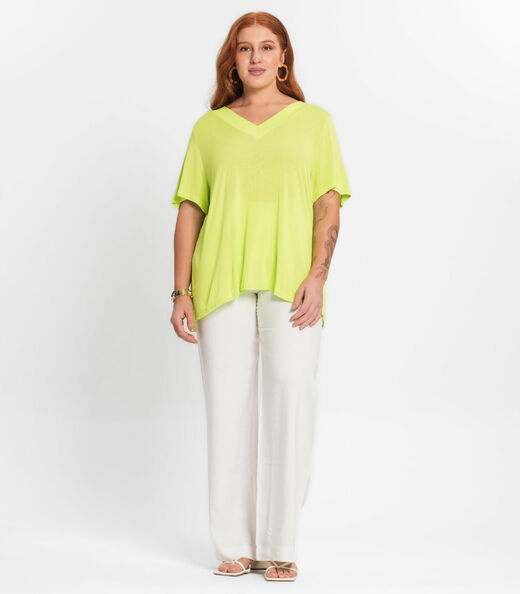 Blusa Feminina Plus Size Secret Glam Verde