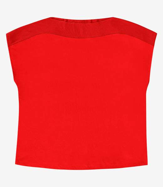 Blusa Manga Curta Feminina Plus Size Secret Glam Laranja