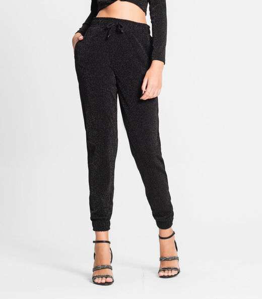 Calça Jogger Juvenil Feminina Minty Preto