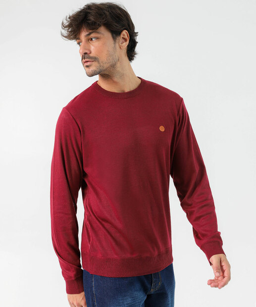Image_Suéter Masculino Tricô Básico Marisa Vinho
