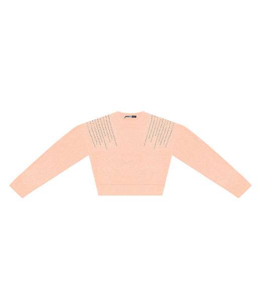 Blusão Juvenil Feminino Em Tricot Minty Rosa