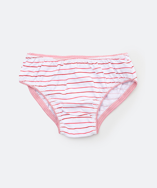 Kit 3 Calcinhas Infantil Coruja Marisa Tam 2 a 12 Rosa