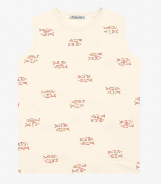Regata em Cotton Leve Trick Nick Off White