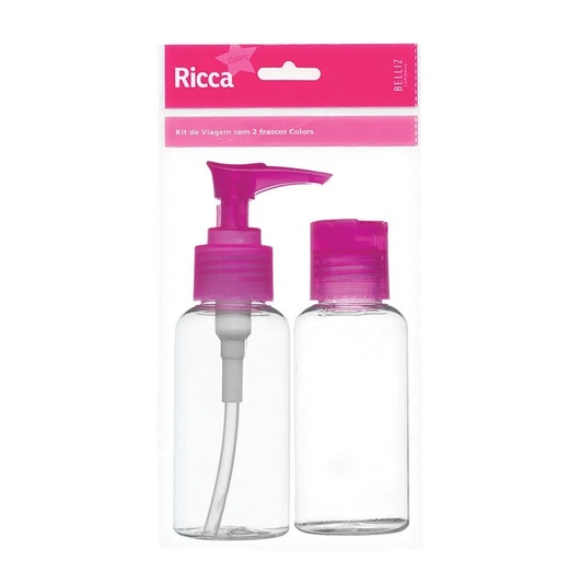 Kit de Viagem Com Dois Frascos Colors Ricca