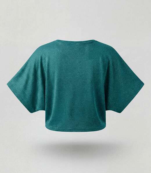 Blusa Feminina Manga Curta Infinita Cor Verde