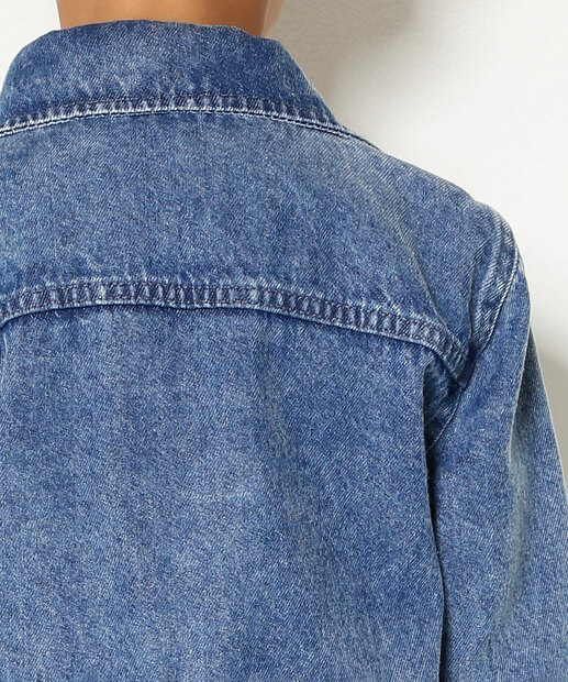 Jaqueta Infantil Jeans Bolsos MR Tam 4 a 10