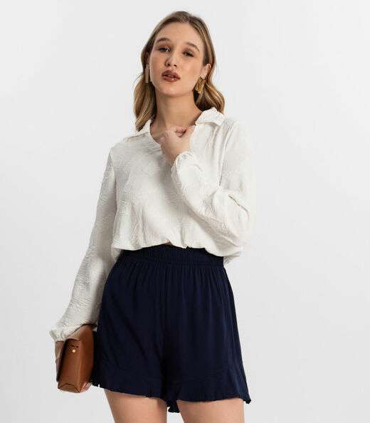 Camisa Manga Longa Rovitex Bege