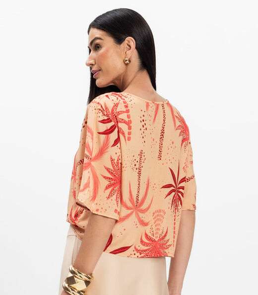 Blusa Feminina em Tecido Infinita Cor Rosa