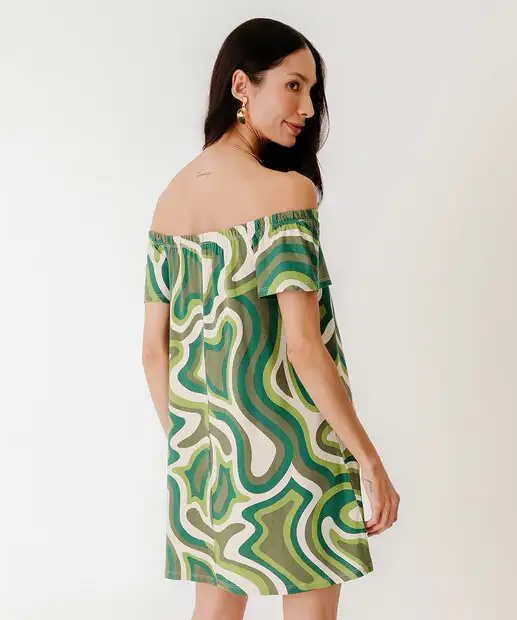 Vestido Feminino Ciganinha Estampado Marisa