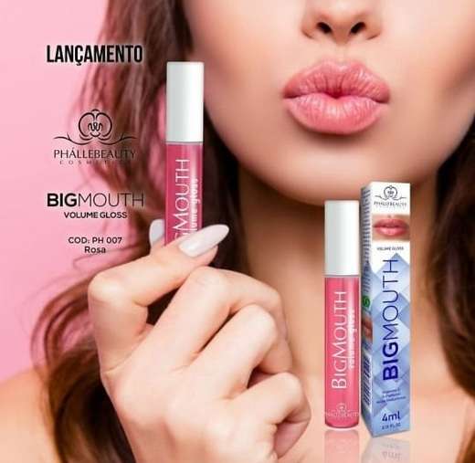 Gloss Labial Big Mouth Rosa Ph007 PhálleBeauty