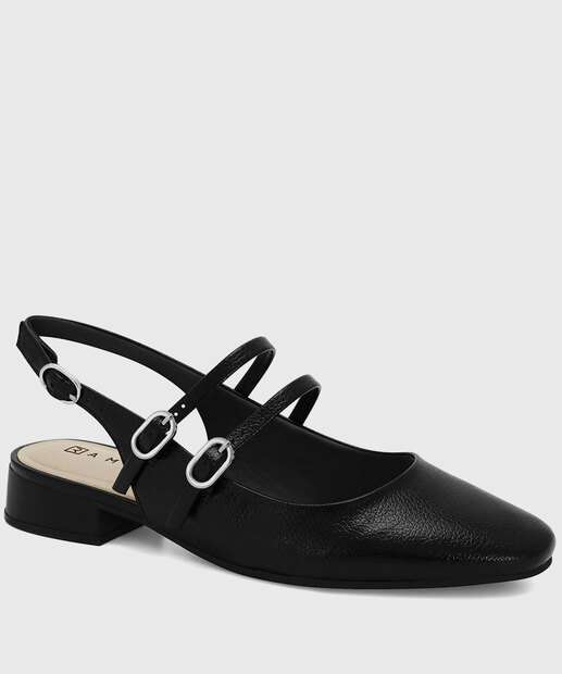 Image_Scarpin Feminino Slingback Salto Grosso Ramarim Preto