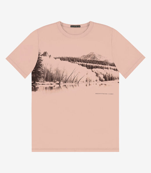 Image_Camiseta Masculina em Meia Malha Diametro Rosa