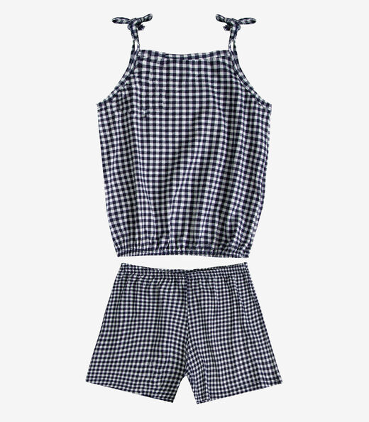 Conjunto Infantil Blusa de Alça e Short Select Azul