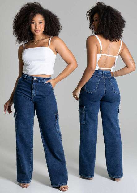 Calça Jeans Sawary Wide Leg - 277881