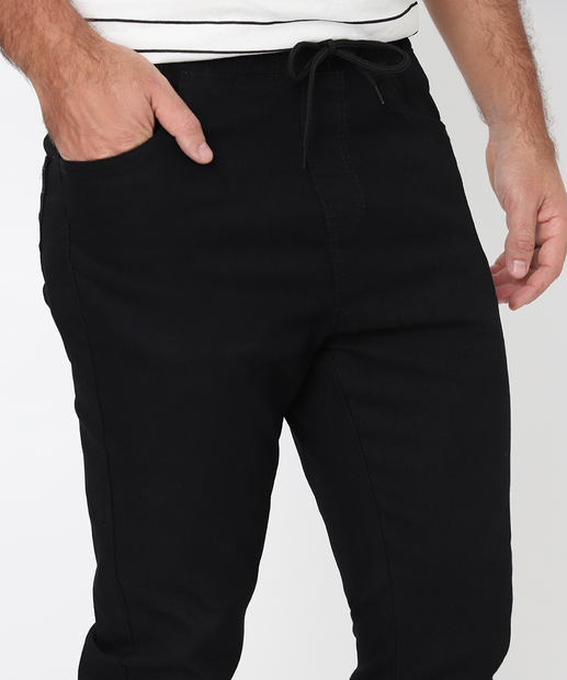 Calça Masculina Sarja Jogger Preto
