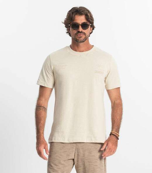 Camiseta Masculina Diametro Bege