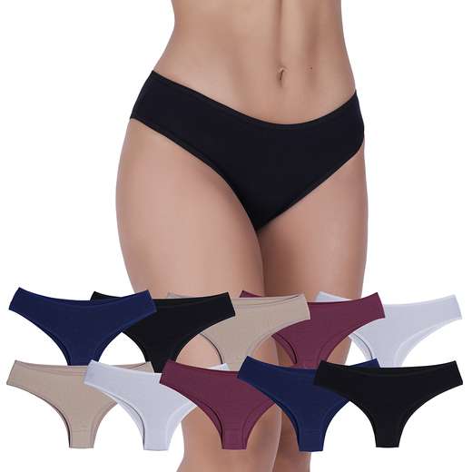 Image_Kit 10 Calcinhas Sonho Algodão Concept Lingerie Multicolorido