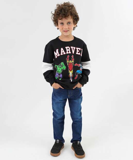 Image_Calça Infantil Jeans Bolso Tam 4 a 8 Azul