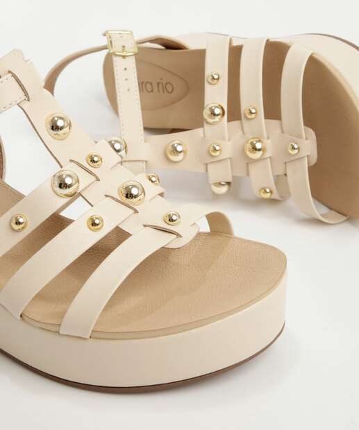 Sandália Flatform Feminina Tiras Beira Rio