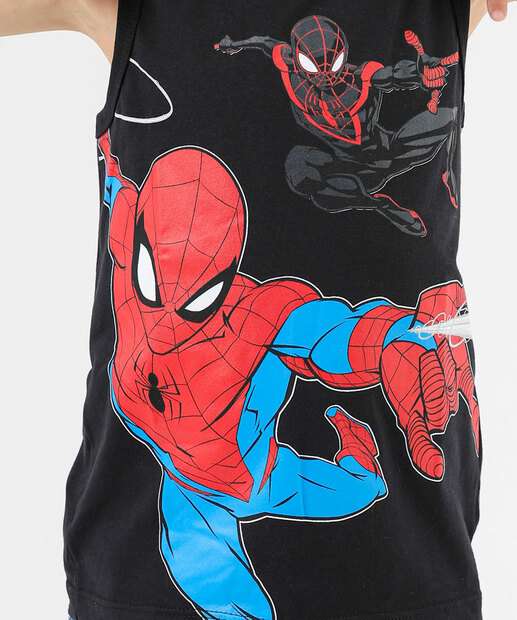 Regata Infantil Homem Aranha Marvel Tam 4 a 10