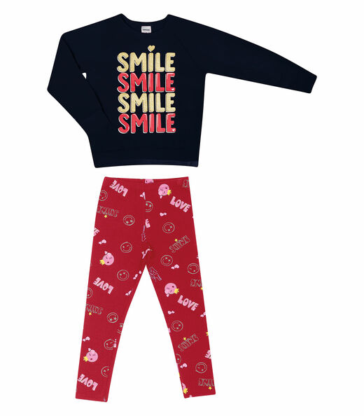 Image_Conjunto Infantil Feminino Smile Rovitex Kids Azul
