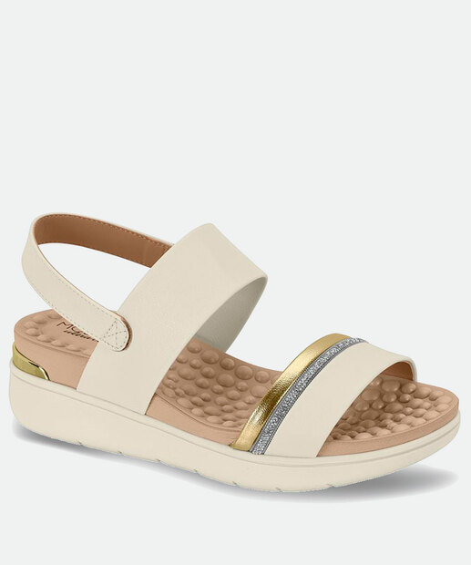 Sandália Feminina Flatform Tiras Modare 