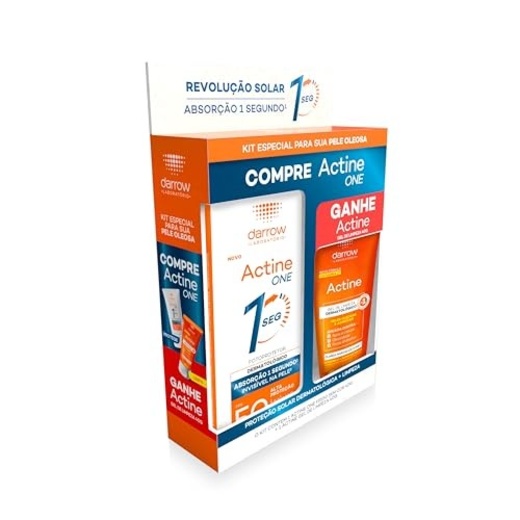 Image_Kit Facial Darrow Protetor Solar Actine One FPS50 sem cor 40g e Actine Gel de Li