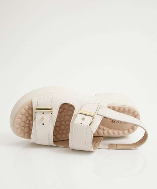 Sandália Flatform Feminina Fivela Modare