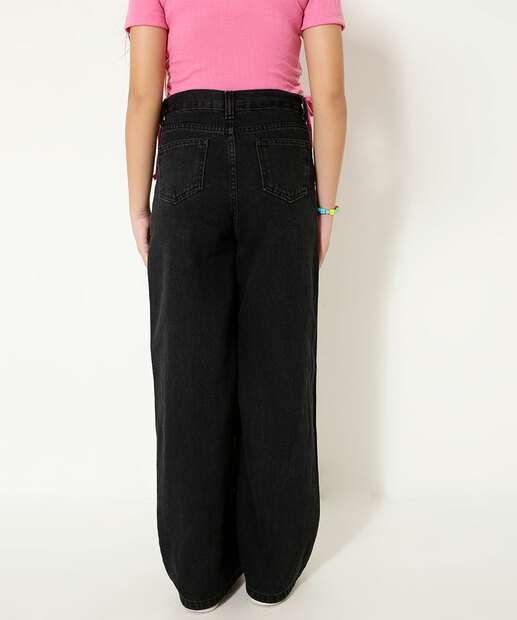 Calça Juvenil Jeans Wide Leg Marisa Tam 10 a 16