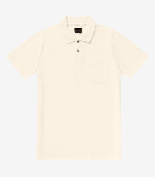 Image_Polo Masculina Pique Diametro Bege