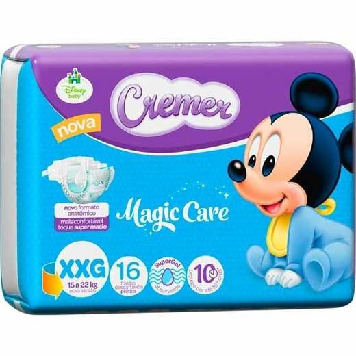 Image_Fralda Descartável Cremer Magic Care Jb Xxg 16 Unidades
