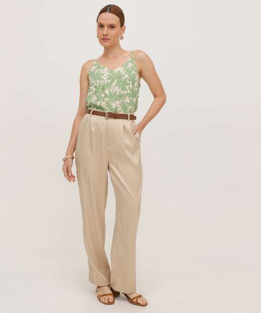 Calça Feminina Reta Alfaiataria Marisa