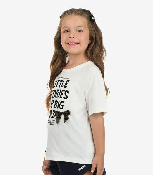 Blusa Feminina Meia Malha Rovi Kids Bege