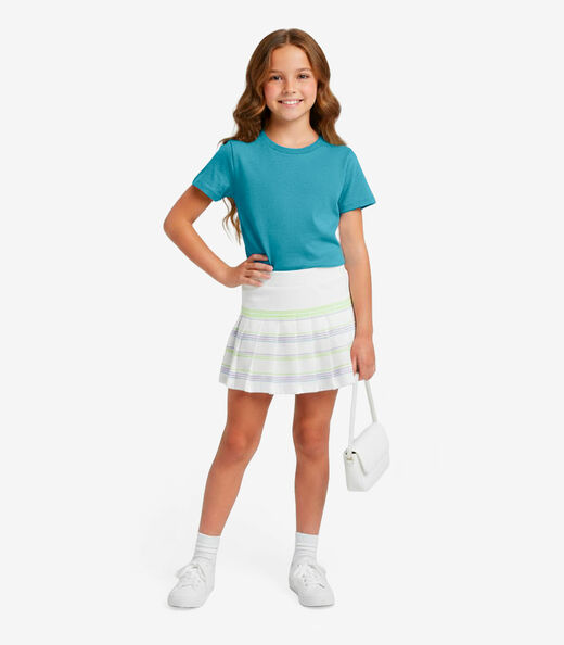 Blusa Infantil Unissex Manga Curta Lisa Soletex Verde