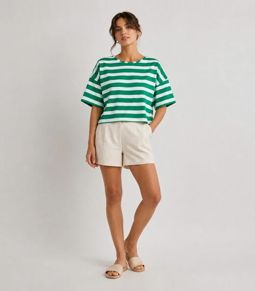 Blusa Feminina Listrada Infinita Cor Verde