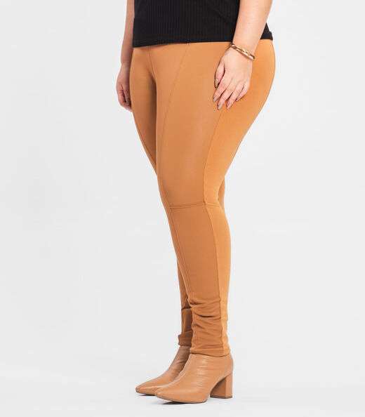 Legging Feminina Plus Size Secret Glam Marrom
